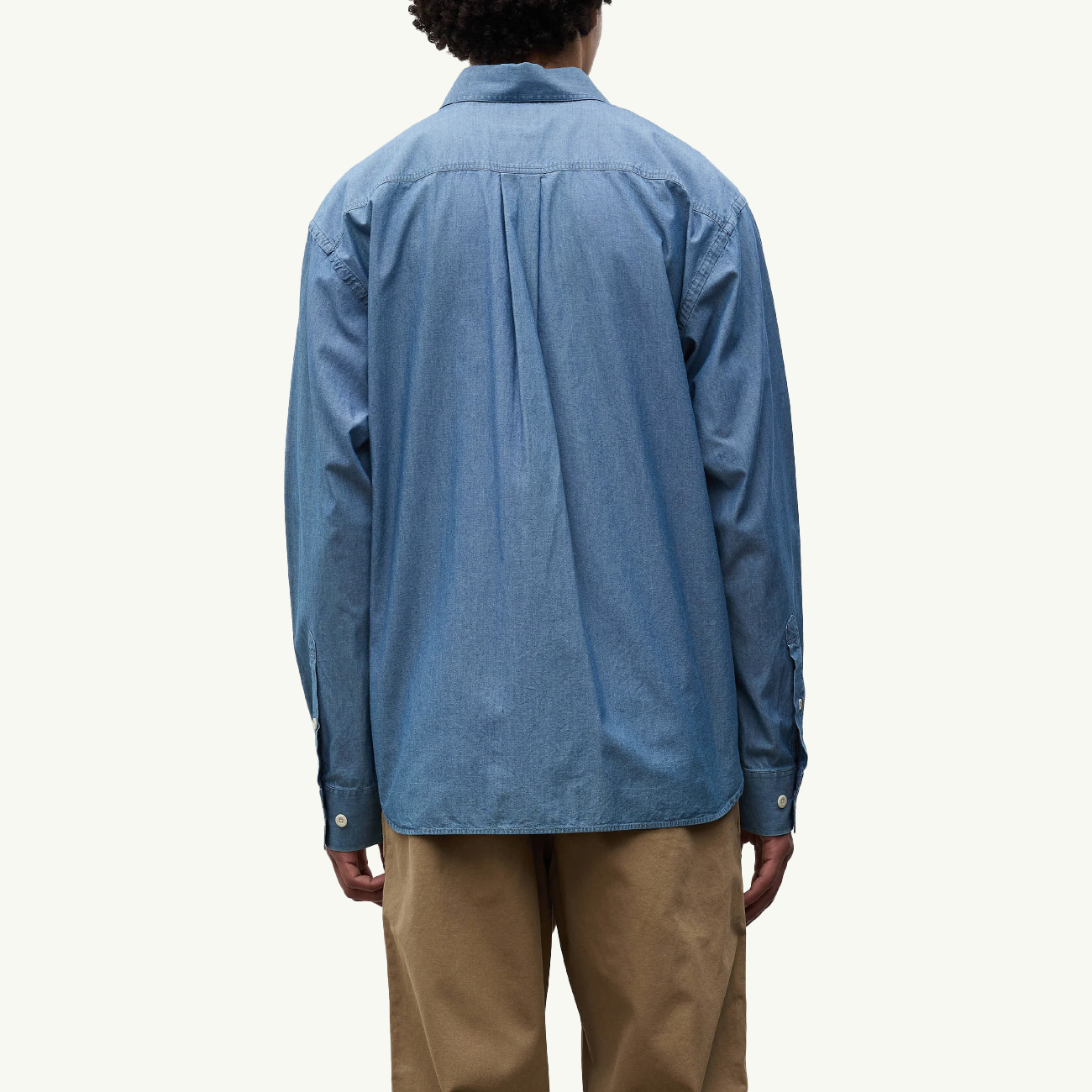 Falster Chambray Oversize Shirt - Dark Blue