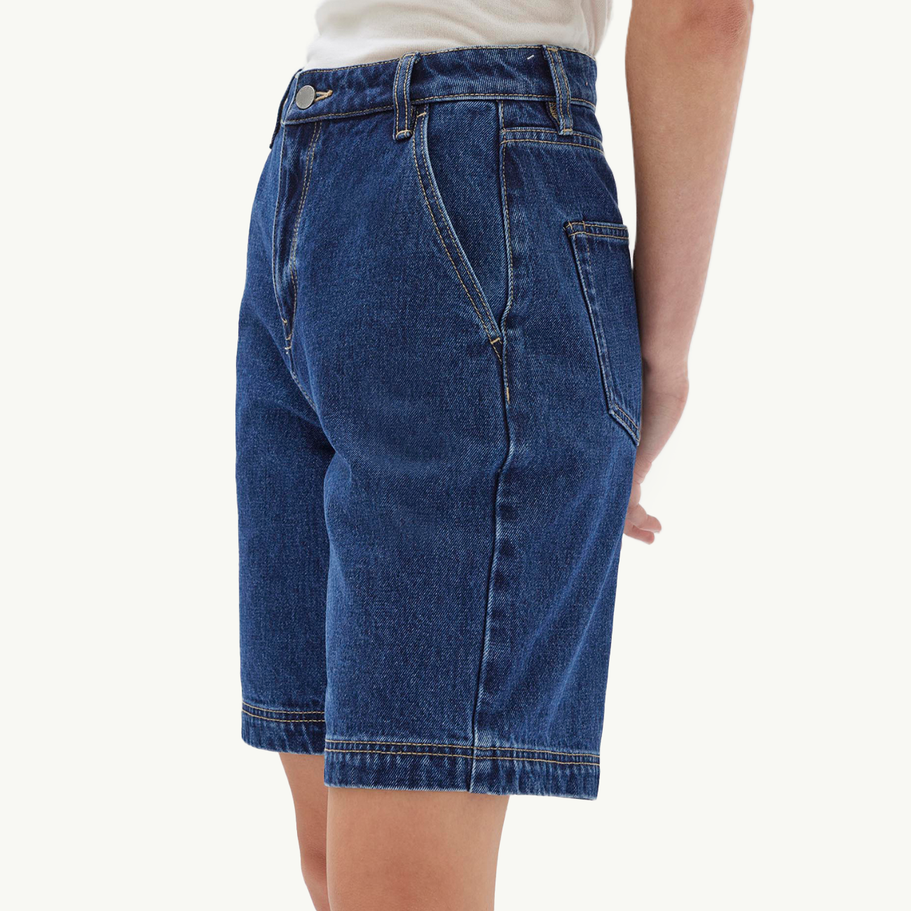 Women's Longline Denim Short - Heritage Blue