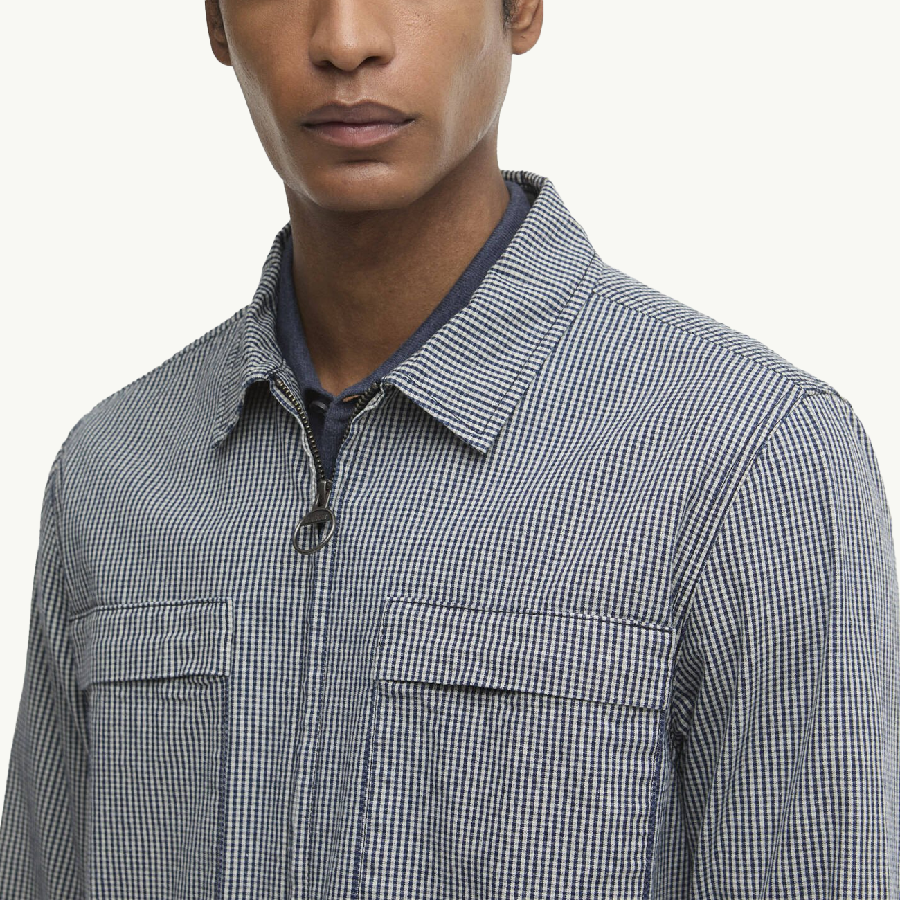Willowburn Gingham Overshirt - Navy