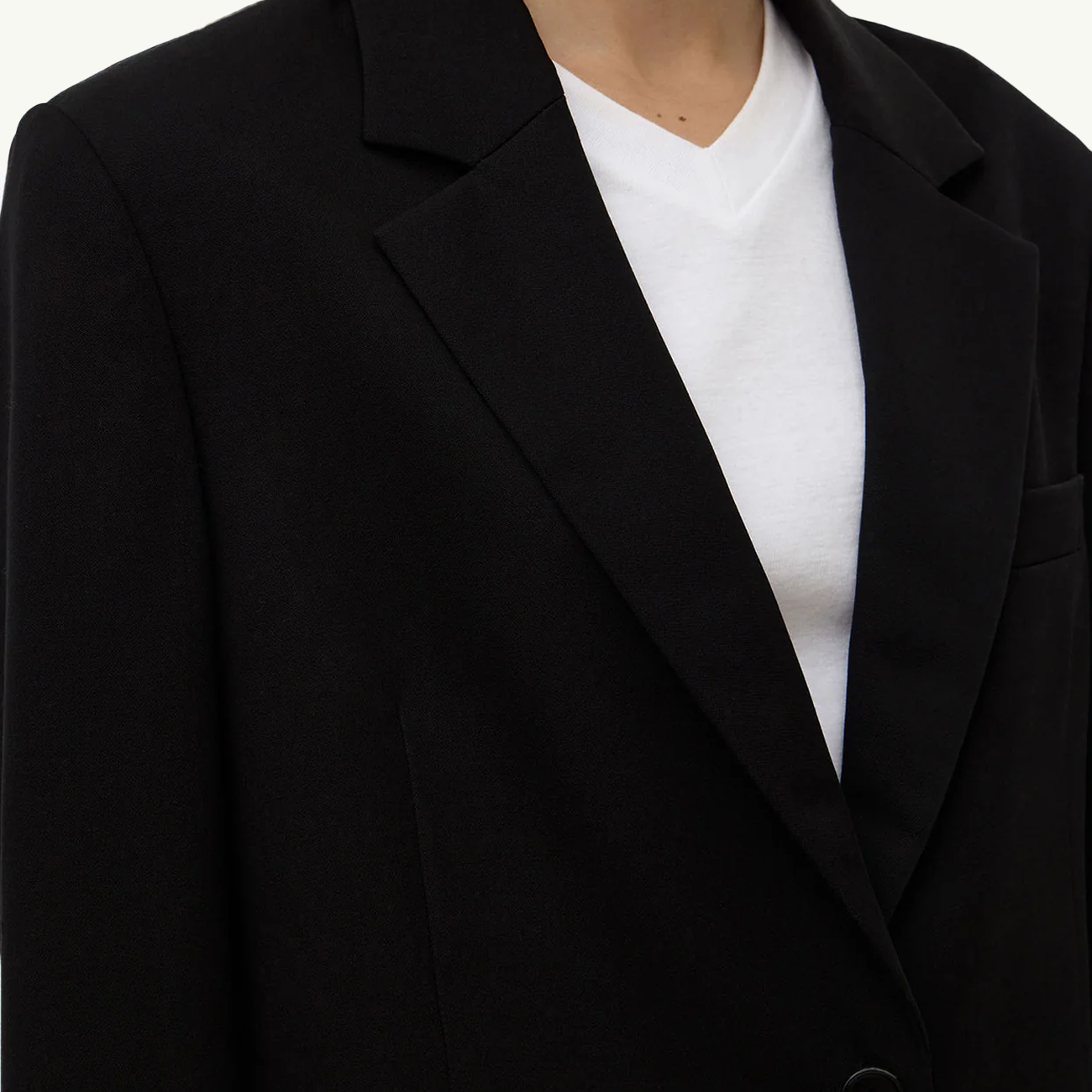 Anika Wool Blazer - Black