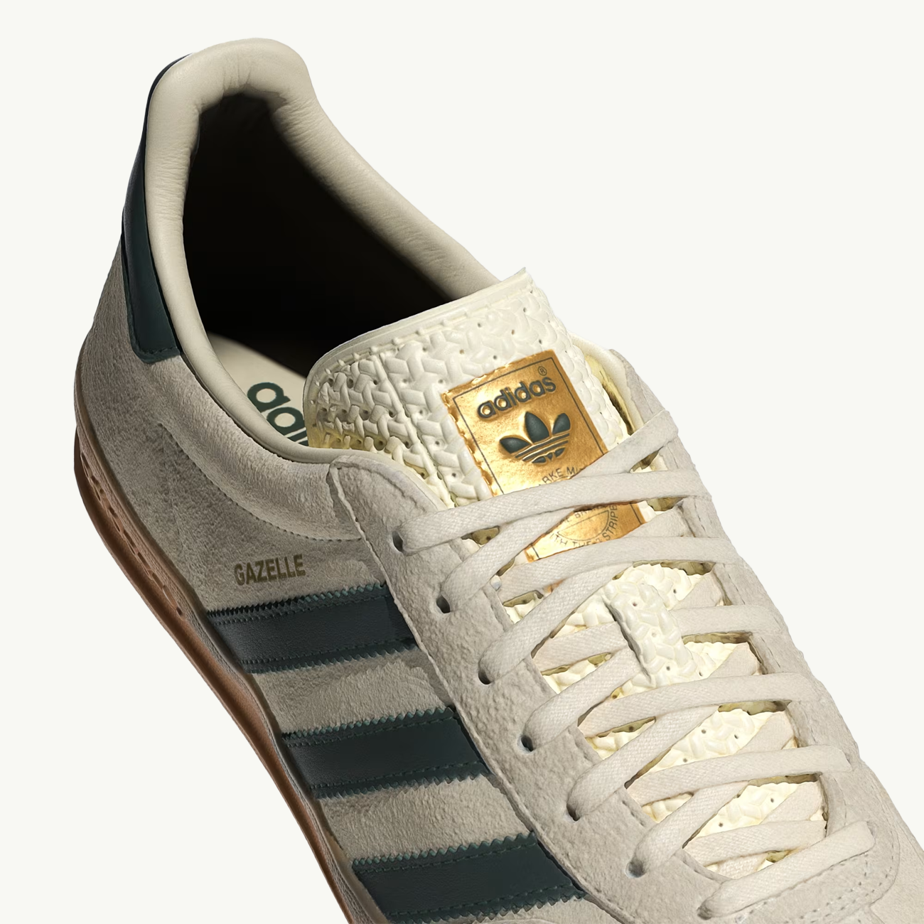 Gazelle Indoor - Cream White/Collegiate Green/Gum