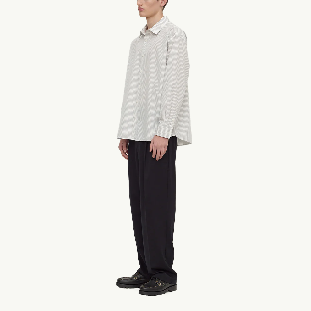 Veda Stripe Long Sleeve Shirt - Blue/White Stripe