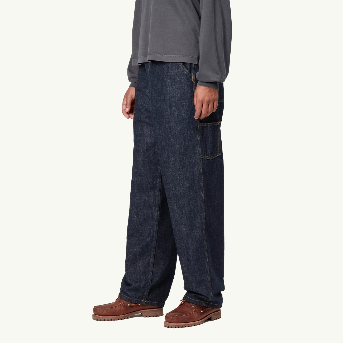 Women's Brandon Single Knee Pant - Blue Rinsed