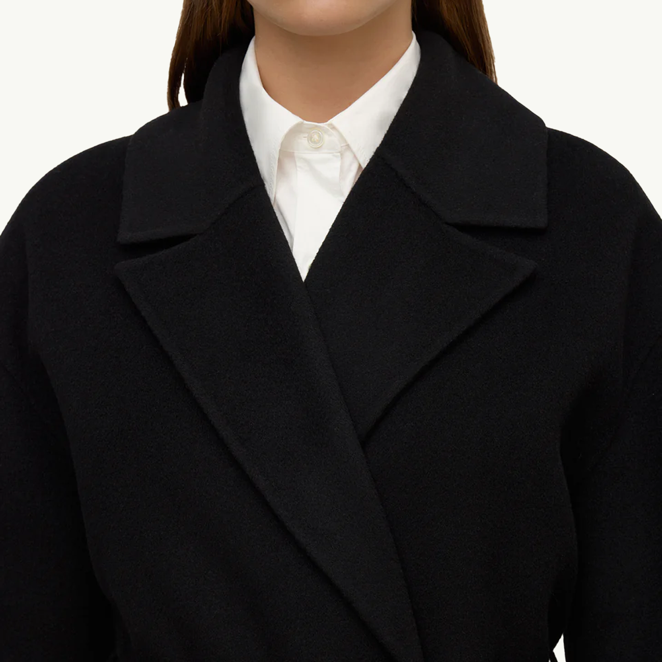 Ivy Wool Coat - Black