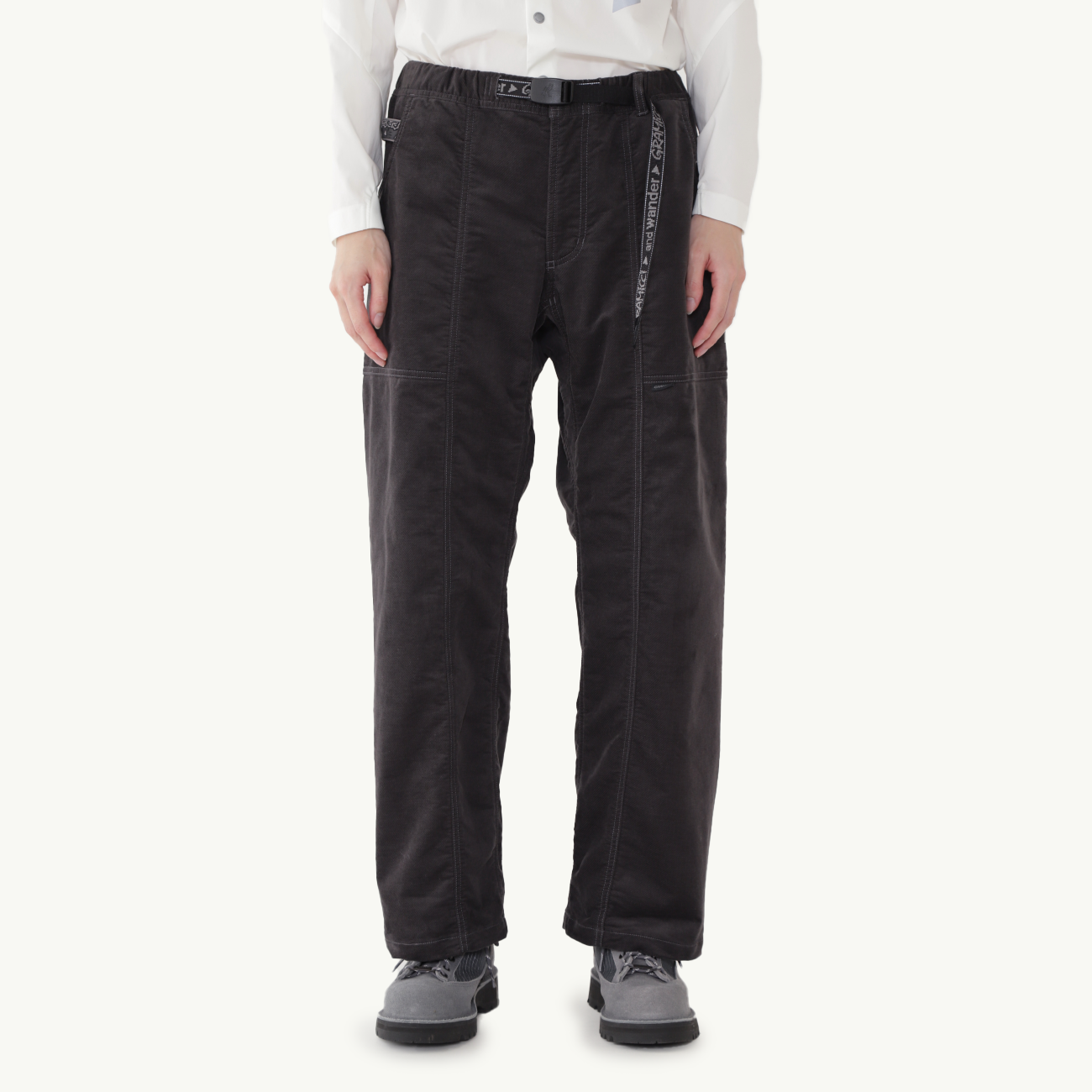 Gramicci x And Wander JQ Tape Corduroy Gadget Pant - Charcoal