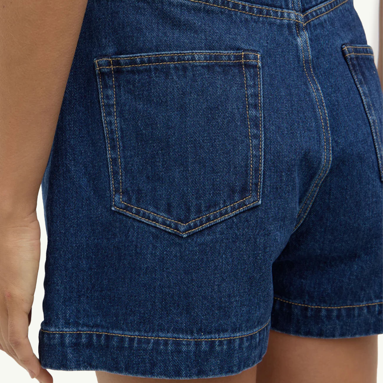 Boxy Denim Short - Heritage Blue