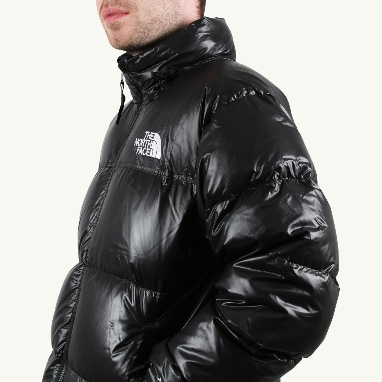 96 Retro Nuptse Jacket - Black Shine