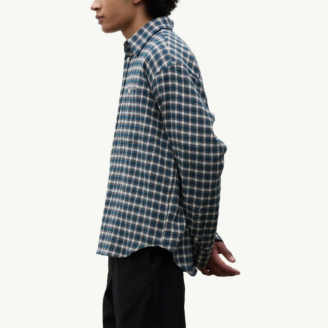 Falster Heavy Check Shirt - North Sea