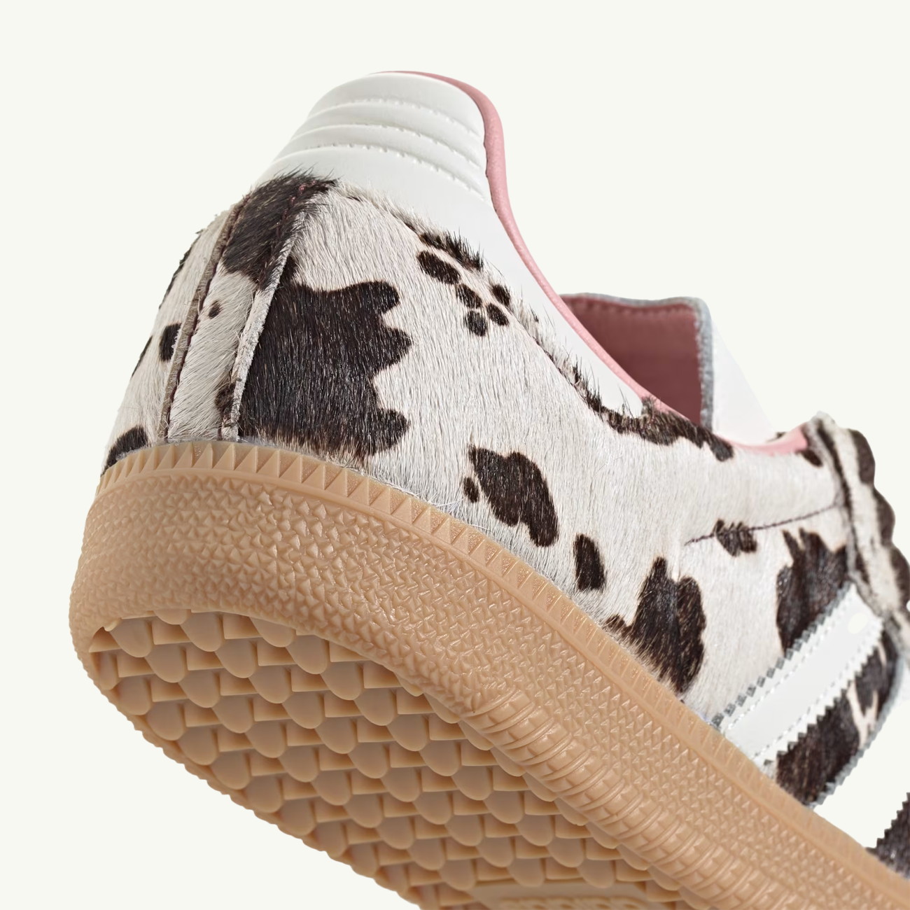 Women's Samba OG 'Cow Print' - Dark Brown/Off White/Gum