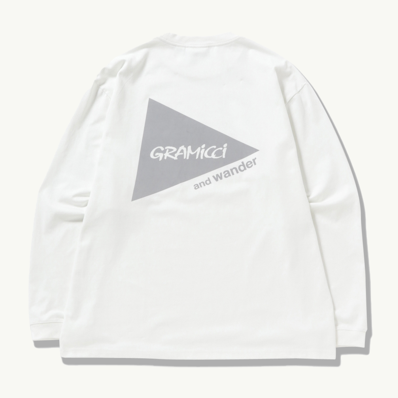 Gramicci x And Wander Backprint LS Tee - White