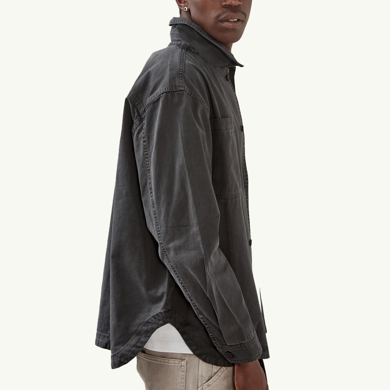 Relaxed Fit Overshirt - Vintage Grey