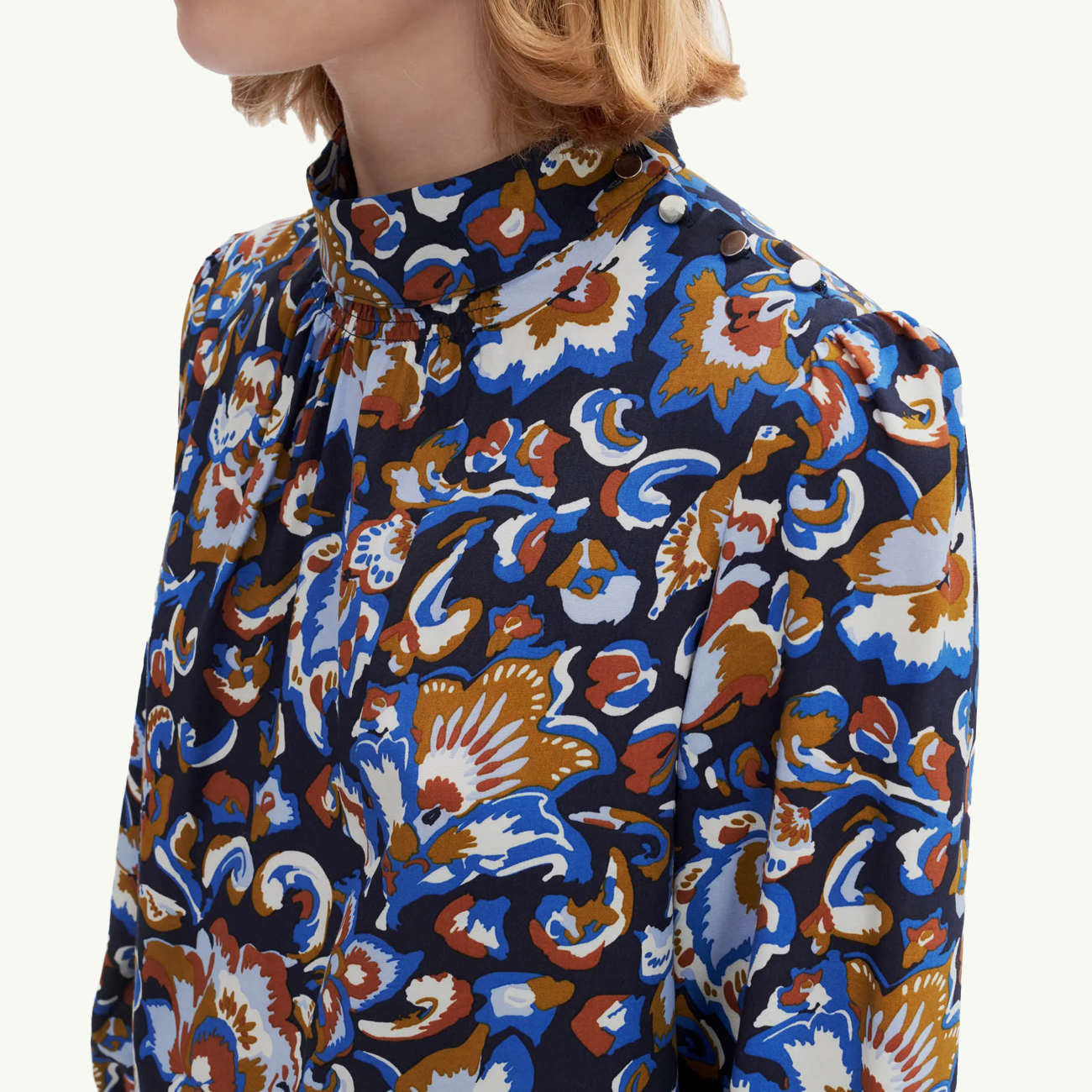 Women's Lily Blouse - Dark Navy