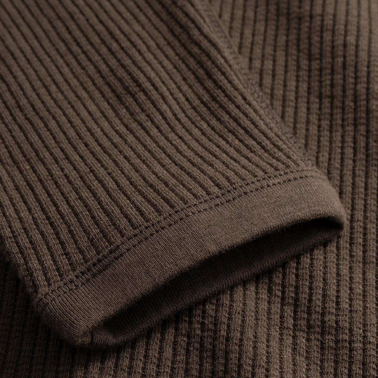 Teno Cotton Hemp Military Rib Zip Cardigan - Delicioso Brown