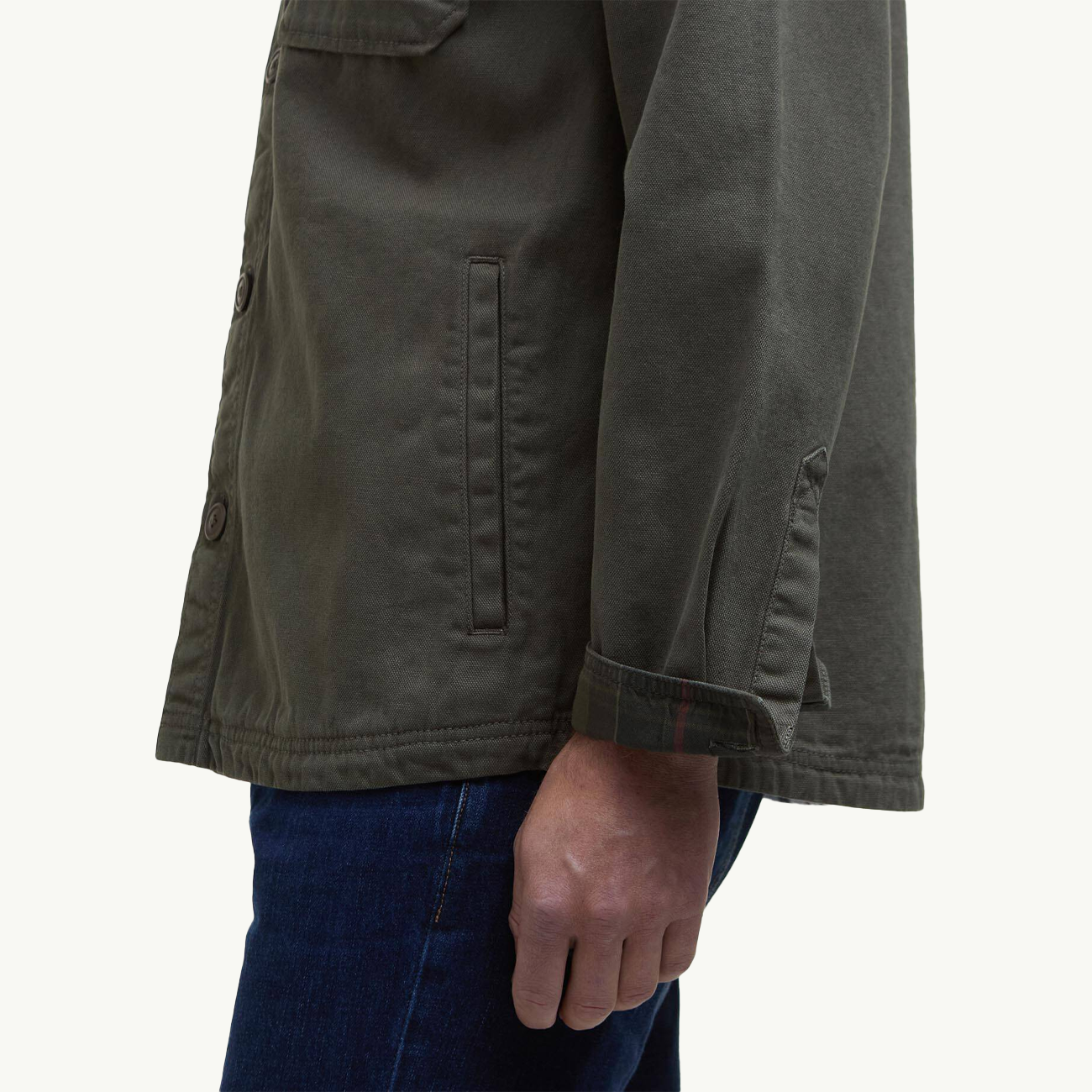 Lingfield Canvas Overshirt - Fern