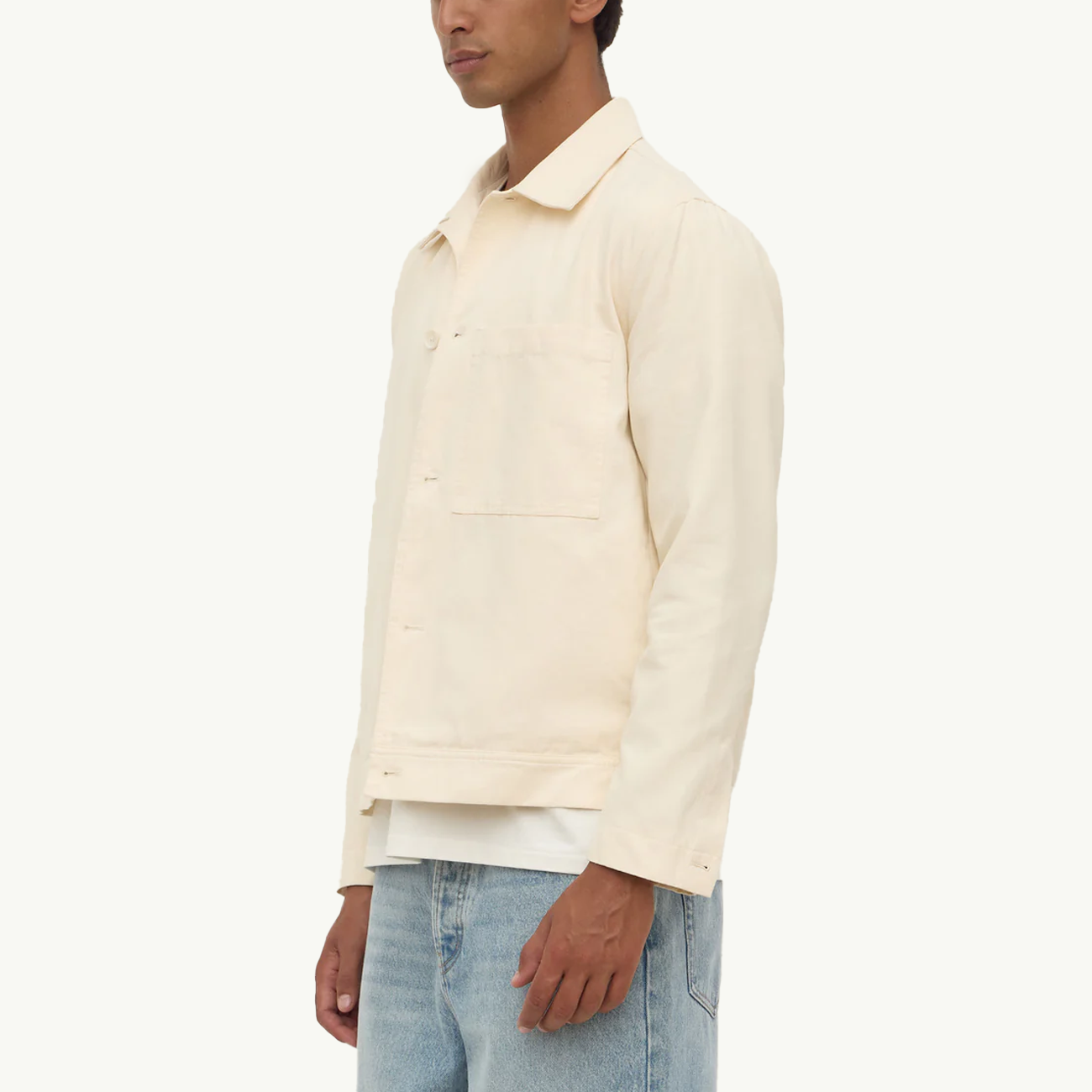 Frank Canvas Jacket - Cream