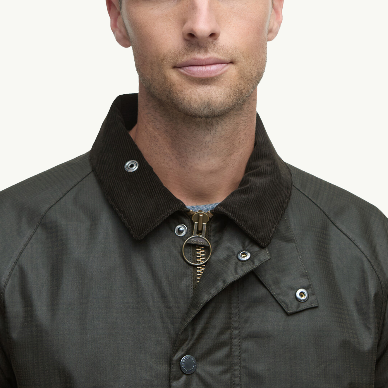 Modern Beaufort Check Wax Jacket - Olive Check