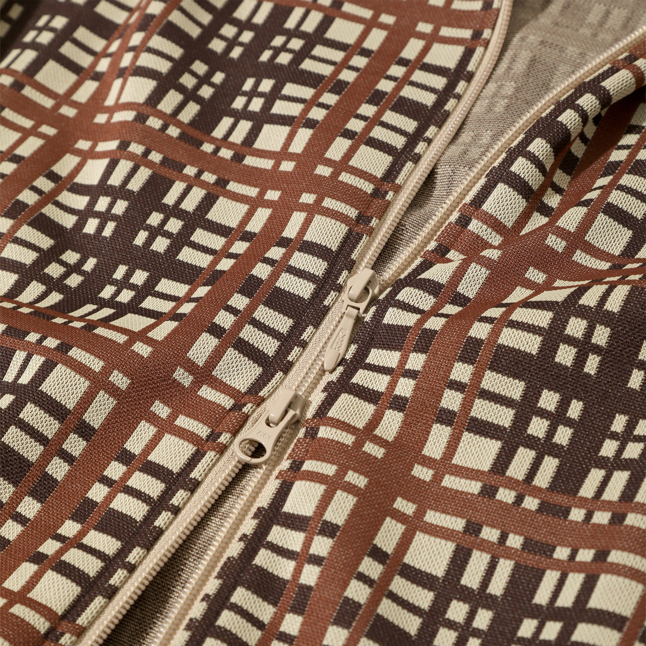 Track Jacket Poly Jacquard - Plaid