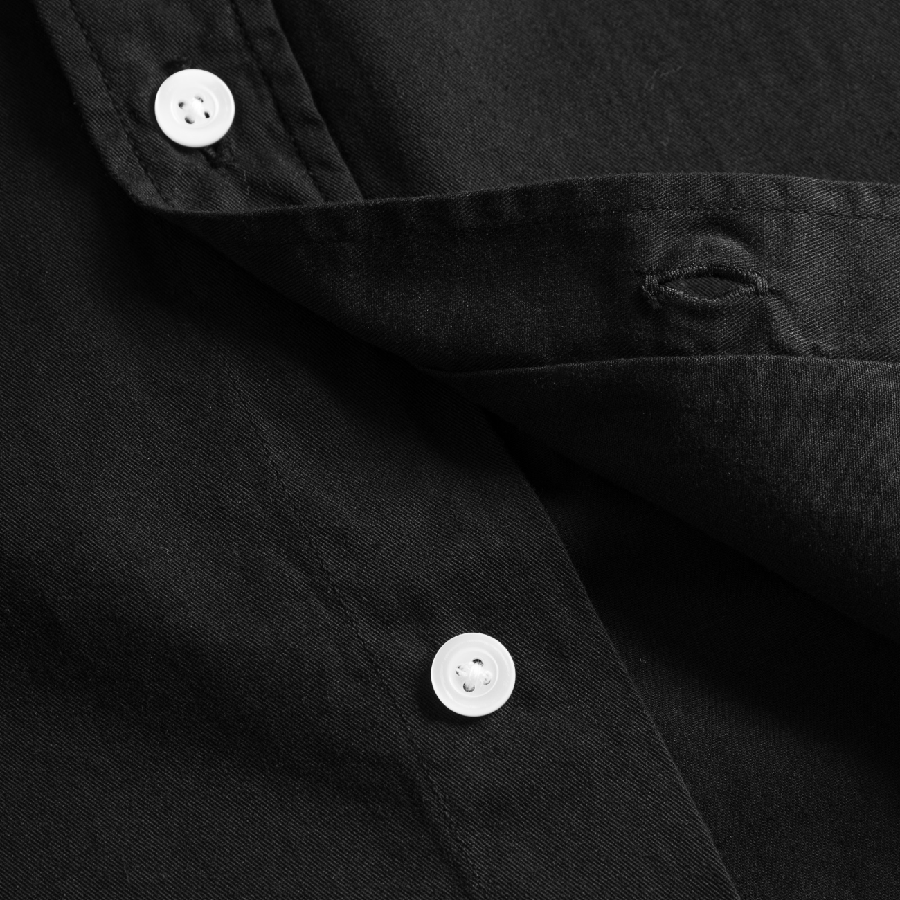 Osvald BD Twill Shirt - Black