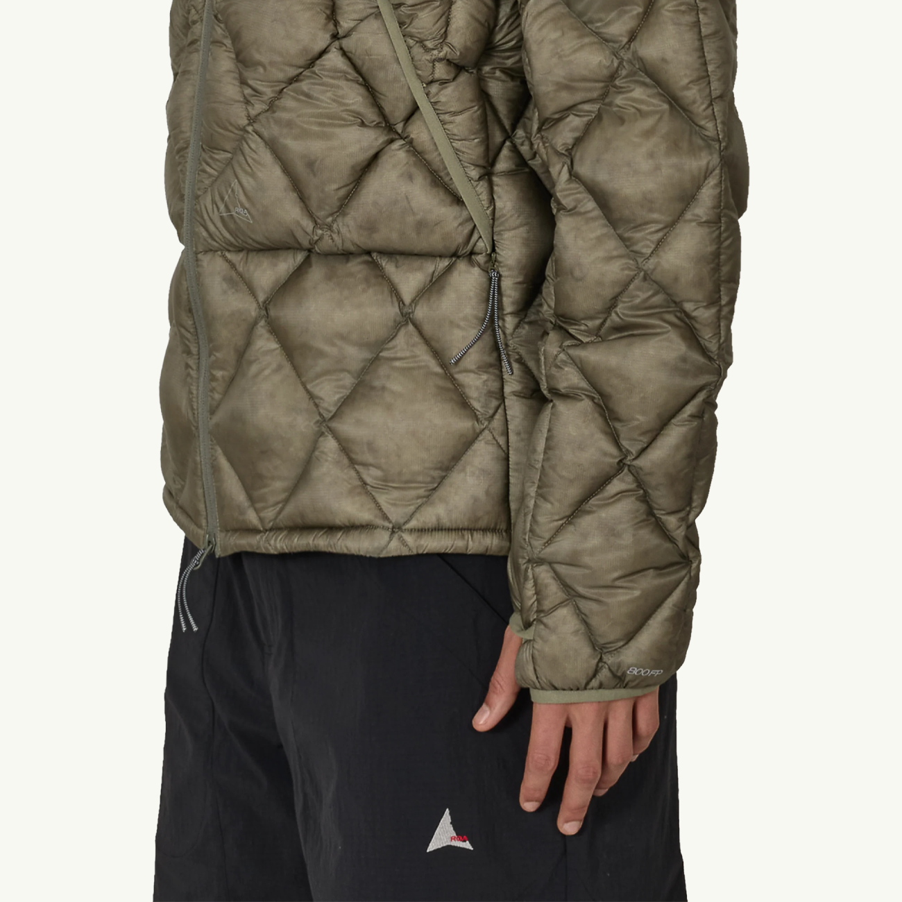 Nuna 800 Fill Power Hooded Down Jacket - Sage Green