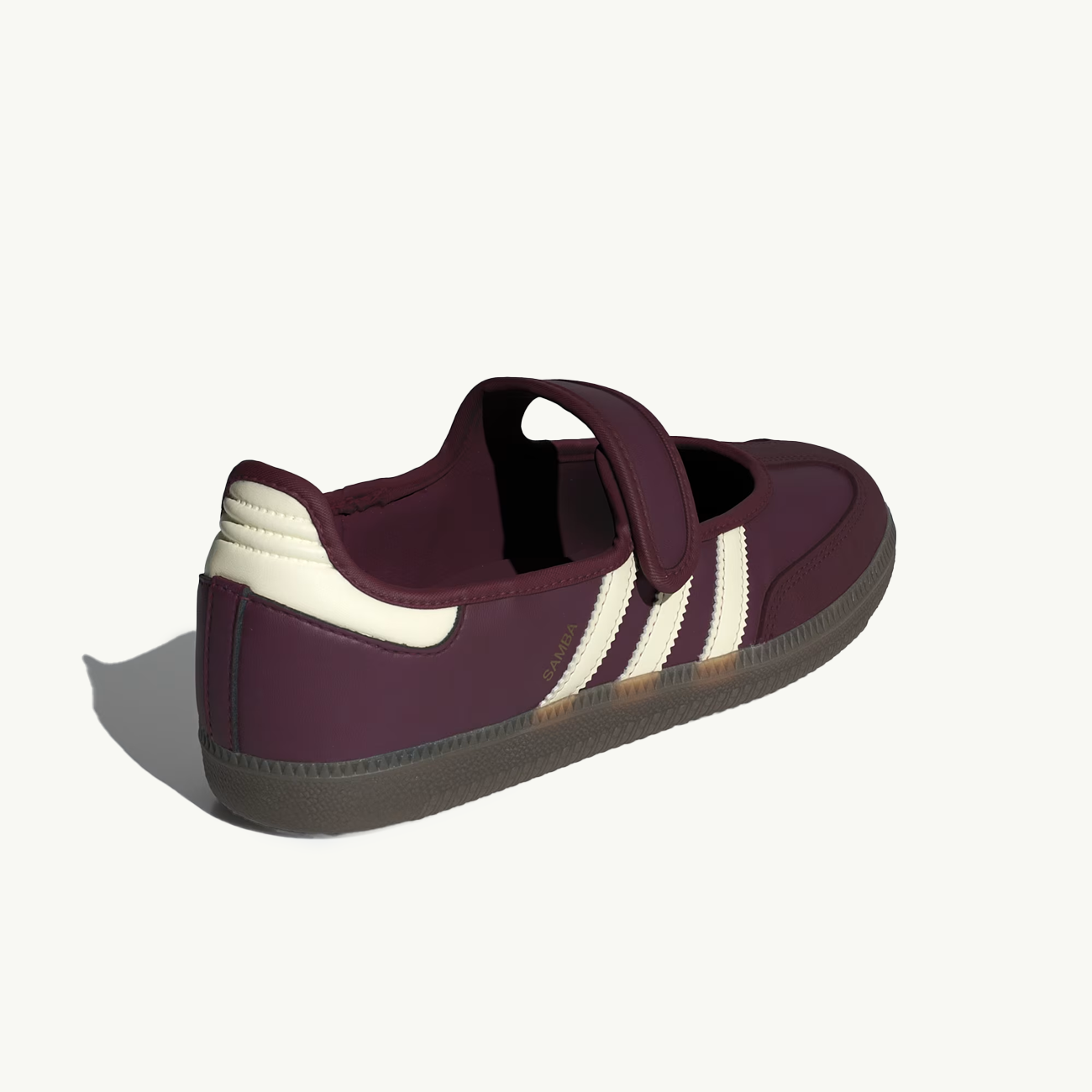 Women's Samba Jane - Maroon/Crew White/Gold Metallic