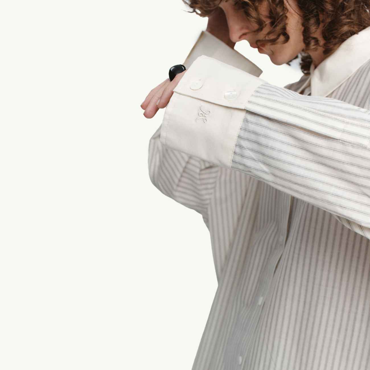 Edie Shirt - Grey Stripe