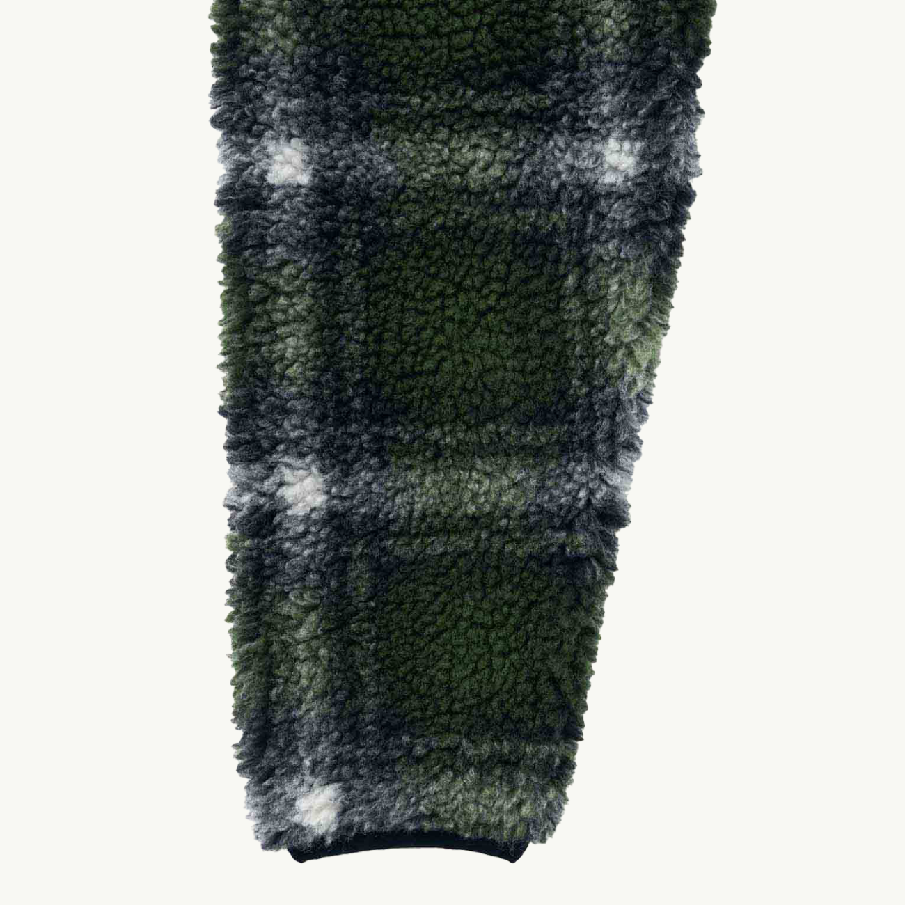 Shadow Plaid Sherpa Jacket - Olive Shadow Plaid