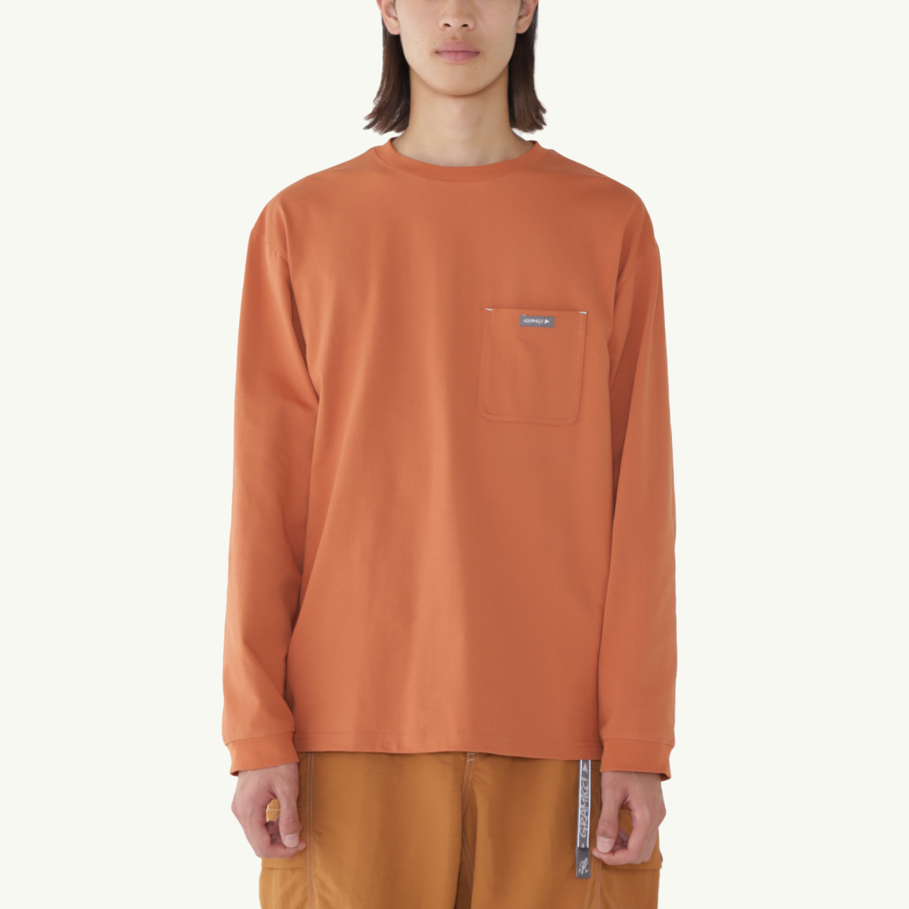 Gramicci x And Wander Backprint LS Tee - Orange