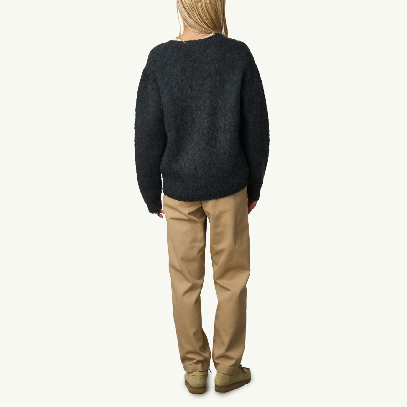 Mohair Cardigan - Charcoal