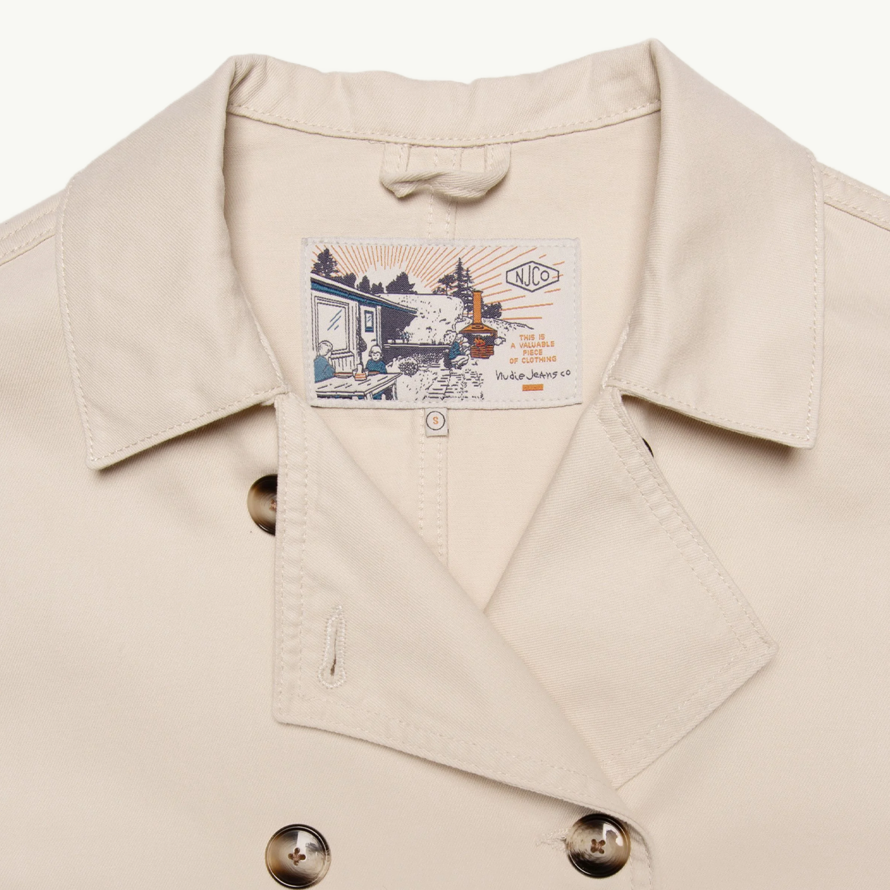 Bibbi Workwear Sailor Jacket - Ecru