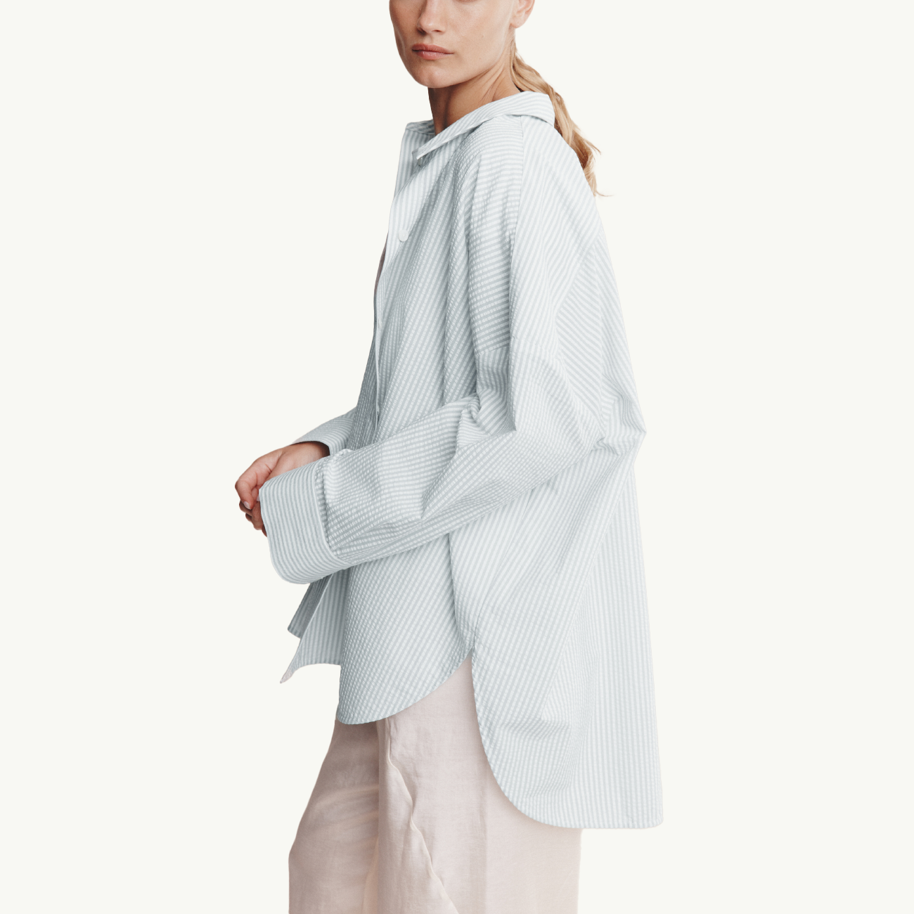 Mella Shirt - Mist Stripe