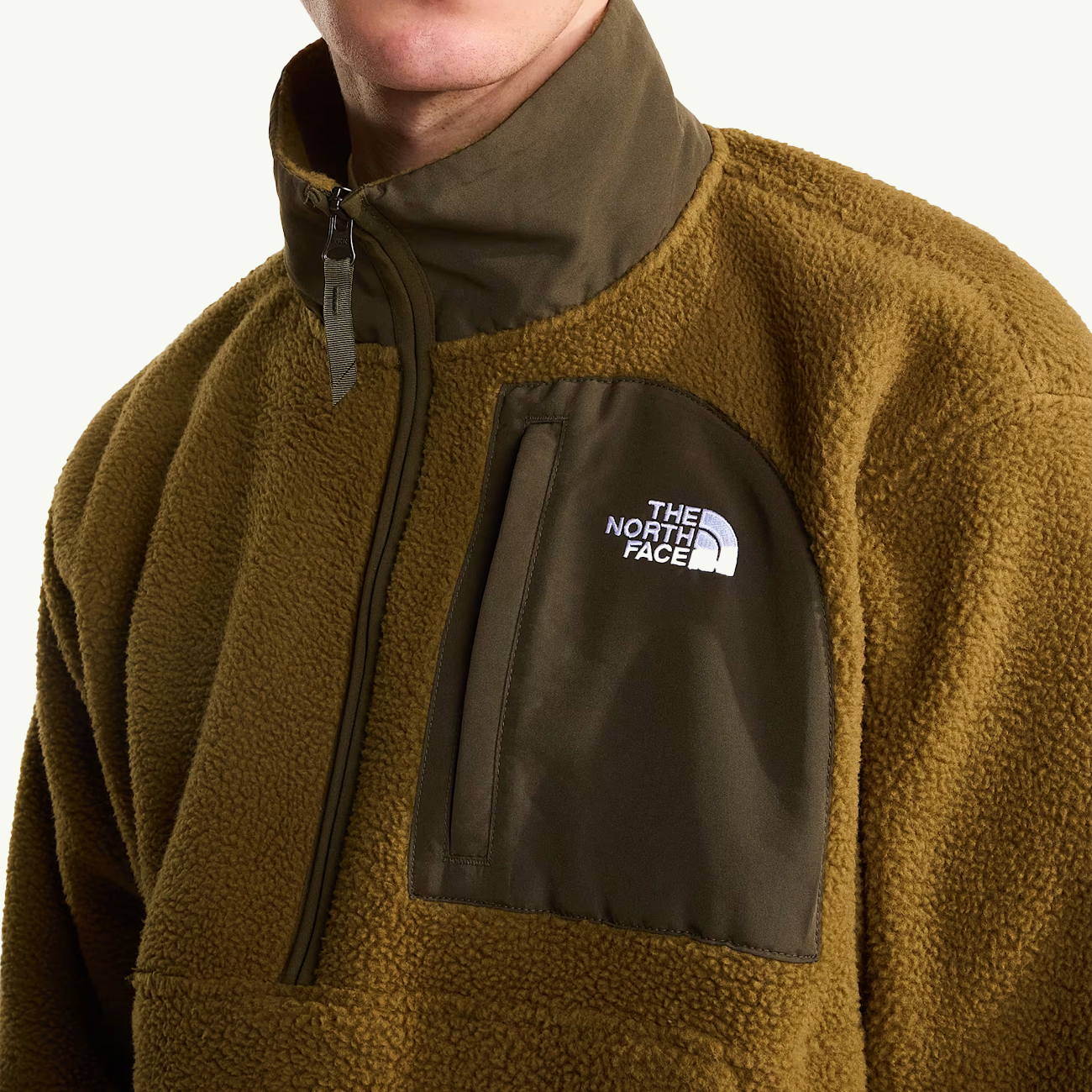 Yumiori Off Peak 1/2 Zip - Caraway Seed/New Taupe Green