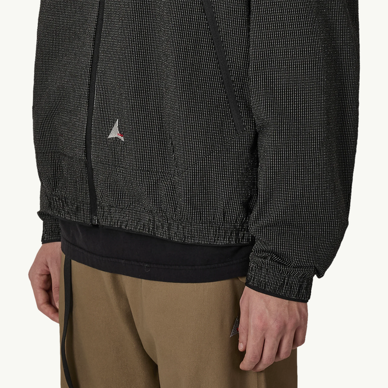 Lamon Reinforced Technical Zip Up Shirt - Black