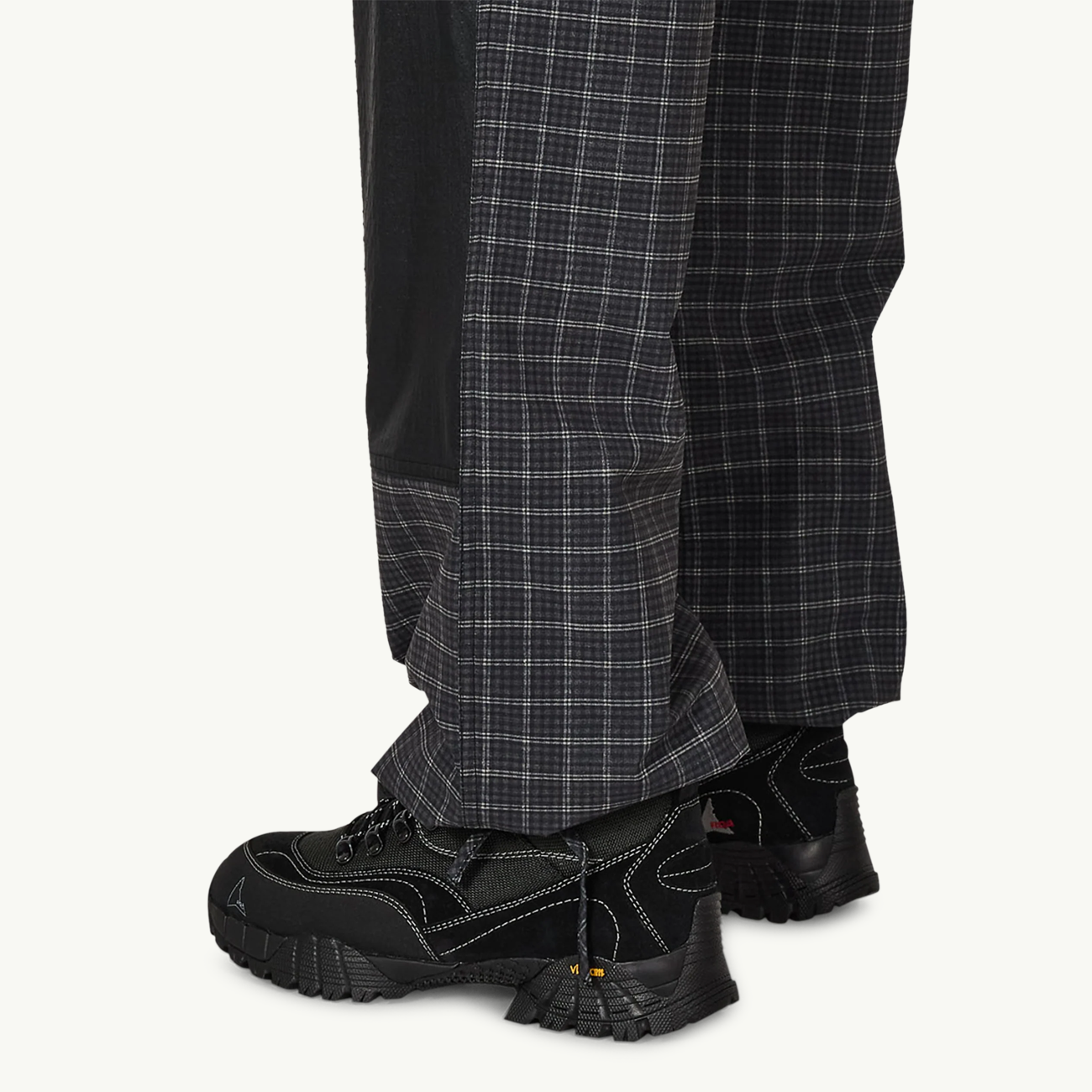 Aair Floweave Printed Check Pants - Anthracite