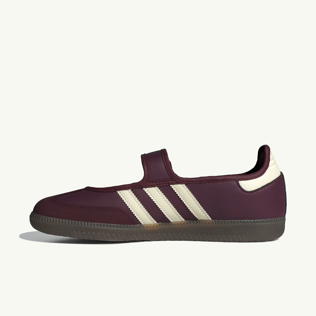 Women's Samba Jane - Maroon/Crew White/Gold Metallic