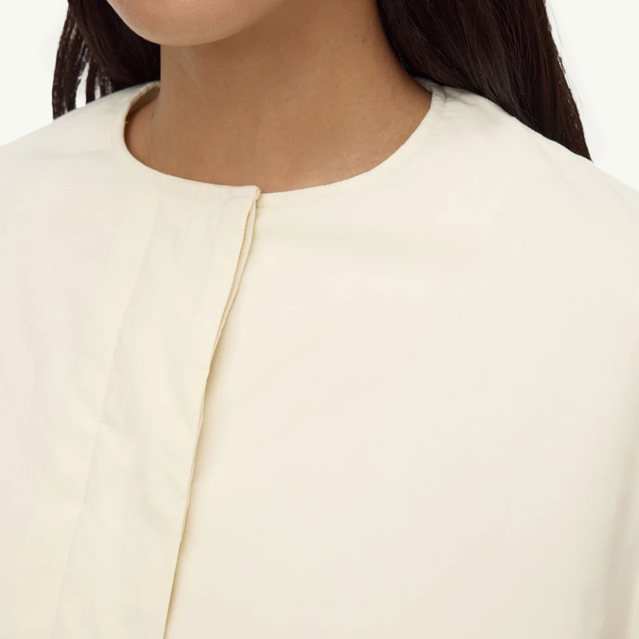 Zoie Padded Bomber Jacket - Antique White