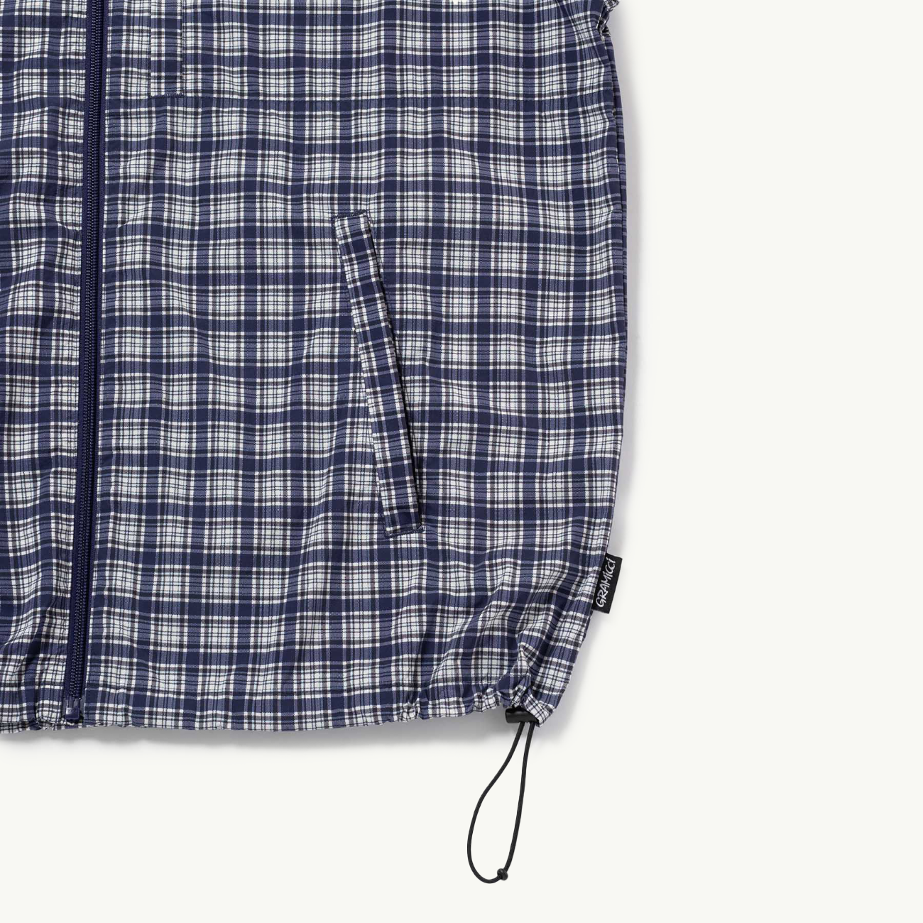 Checkered Shell Jacket - Navy Check