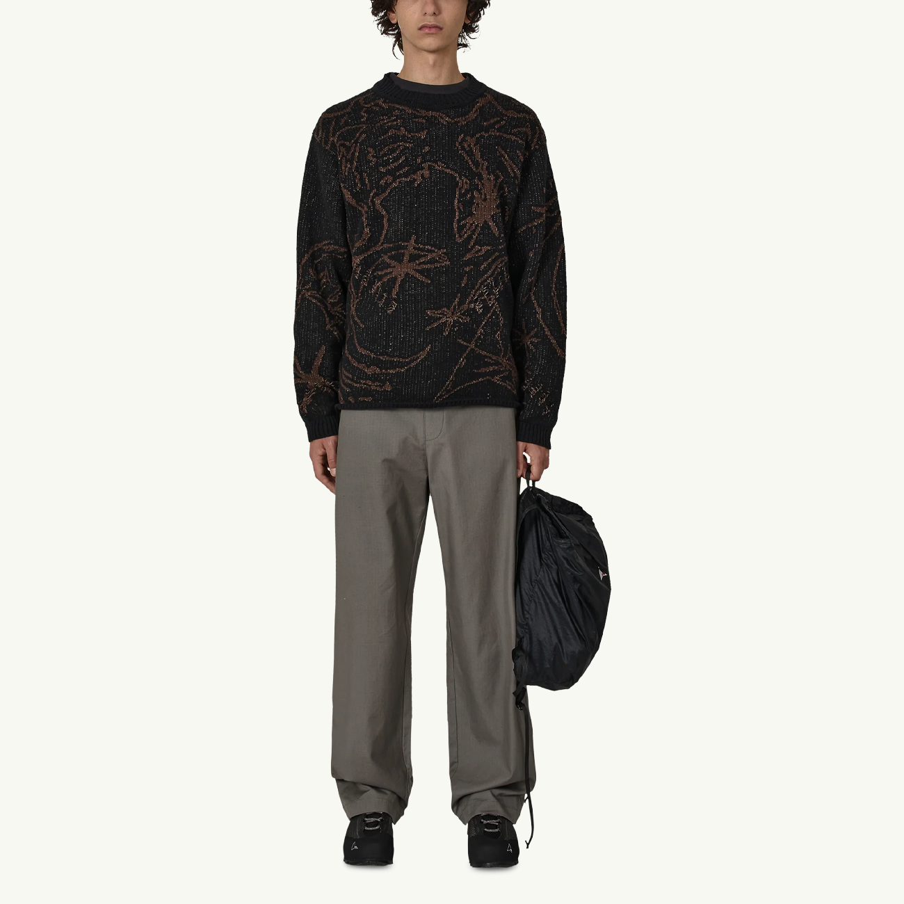 Ryli Cotton Knit Crewneck - Black