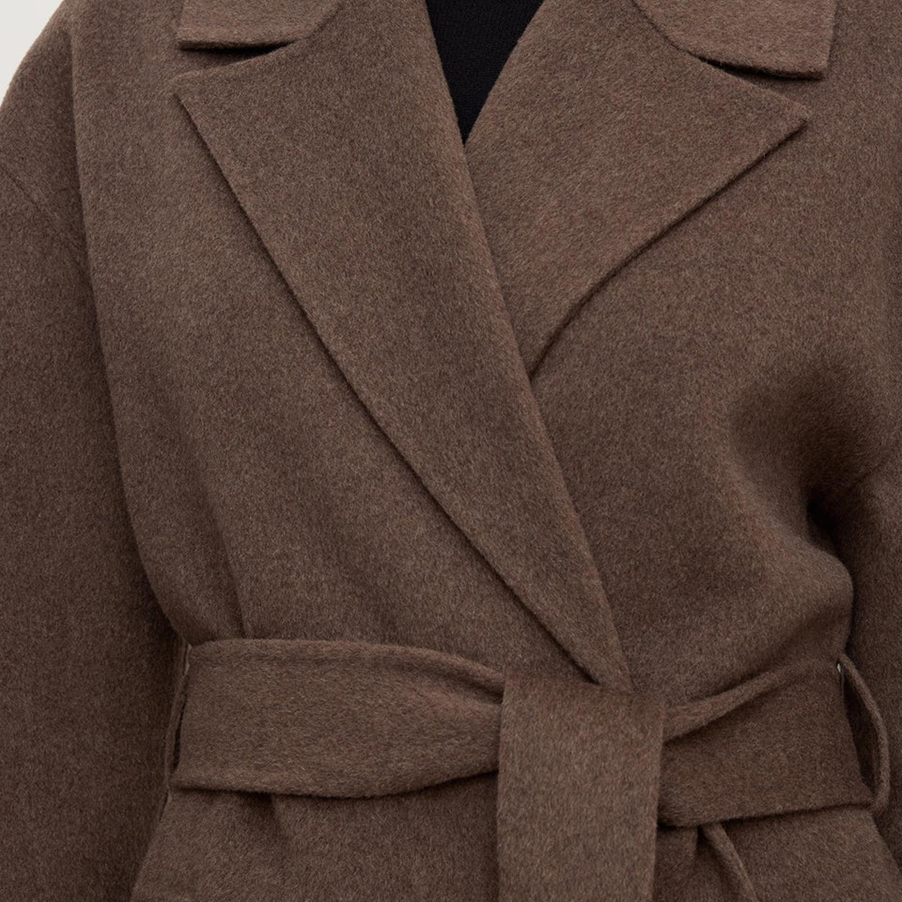 Ivy Wool Coat - Cocoa Marle