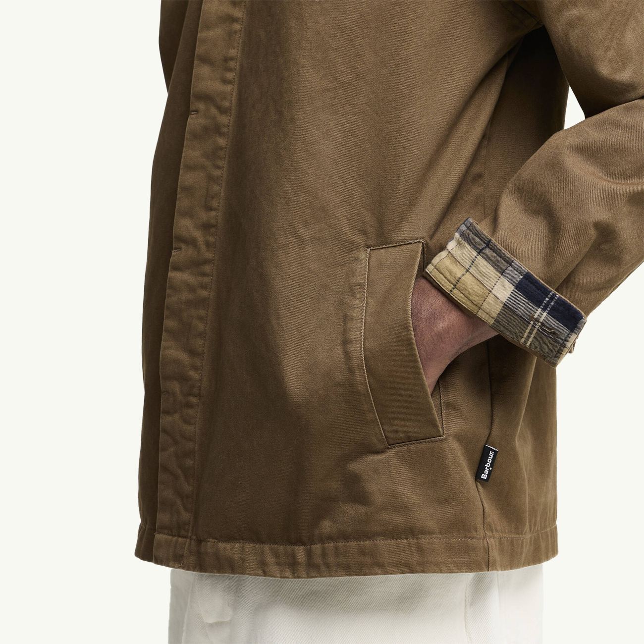 Yorklane Twill Overshirt - Dark Sand