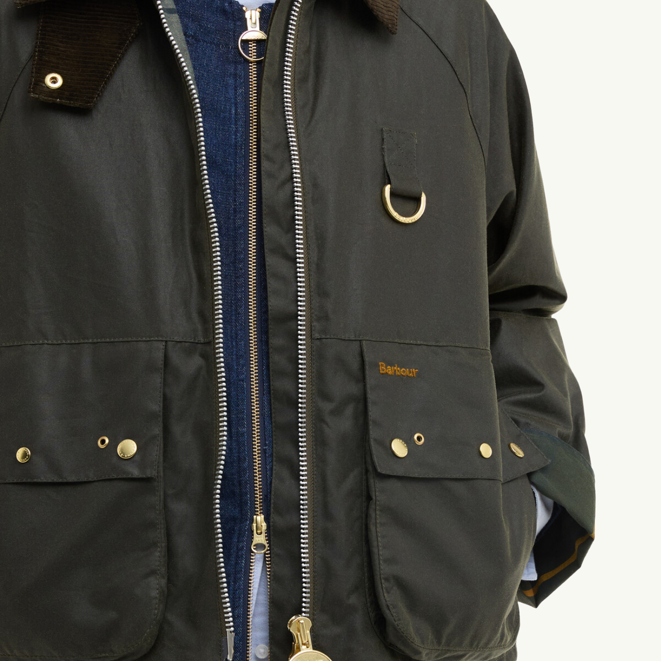 Kearton Wax Jacket - Archive Olive/Ancient Tartan