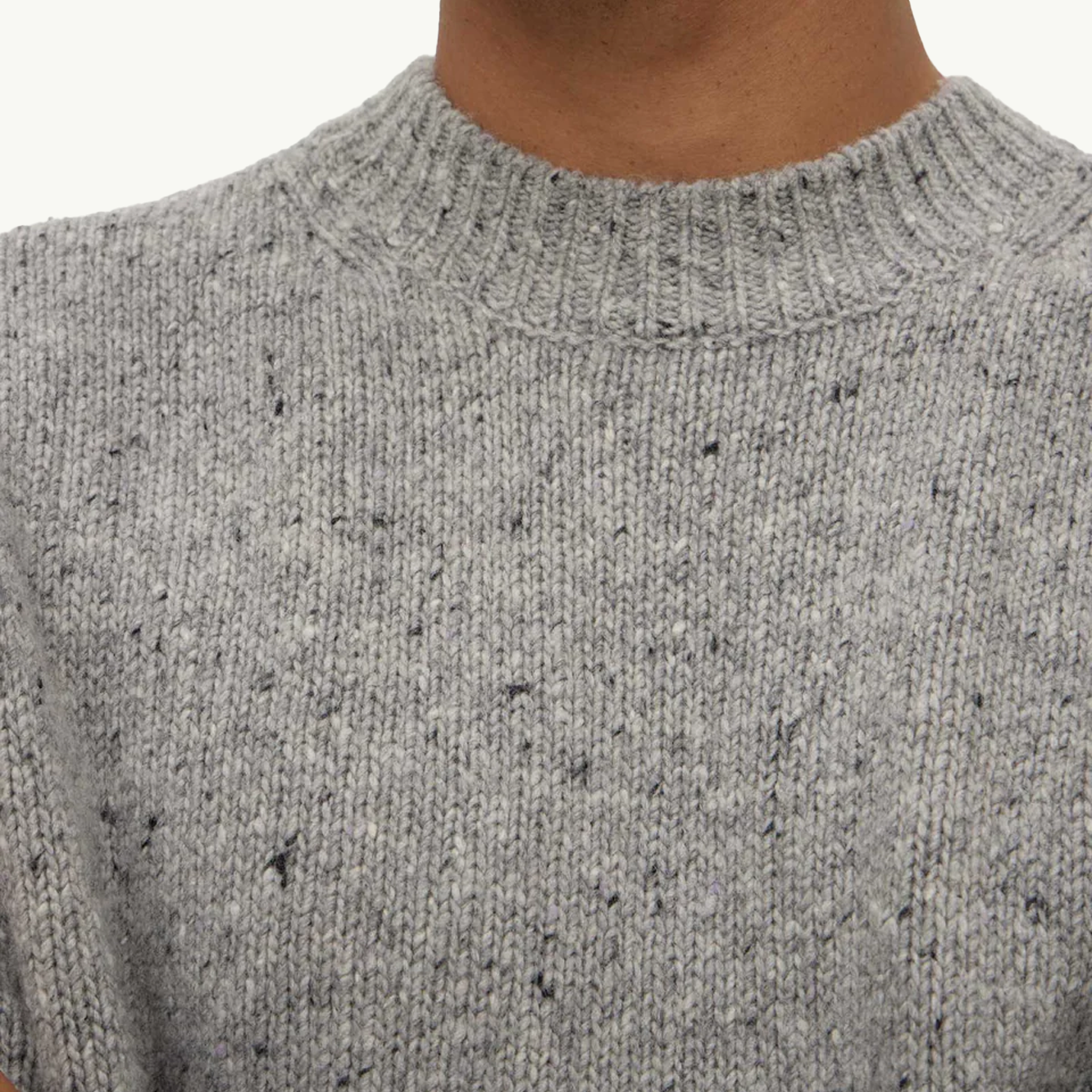 Lief Wool Blend Knit - Grey Marle