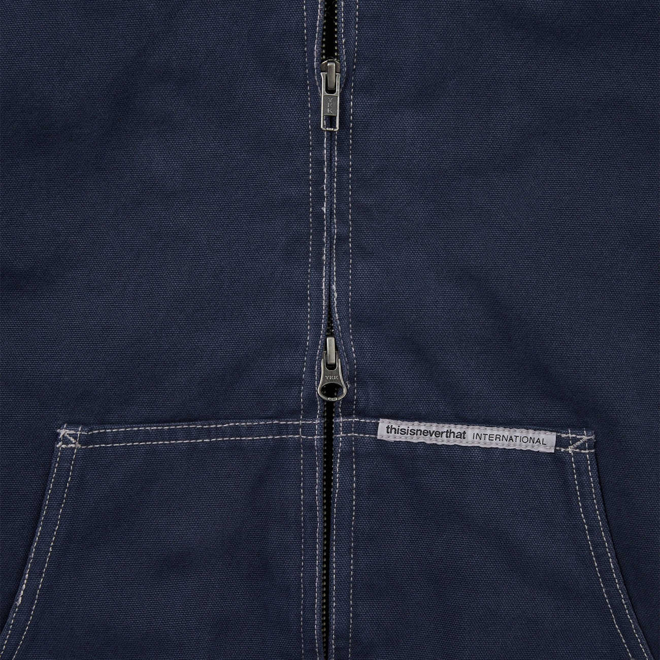 Overdyed Hooded Jacket - Navy