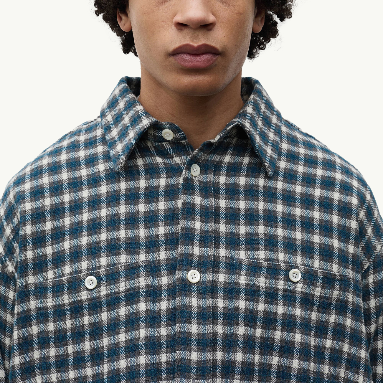 Falster Heavy Check Shirt - North Sea