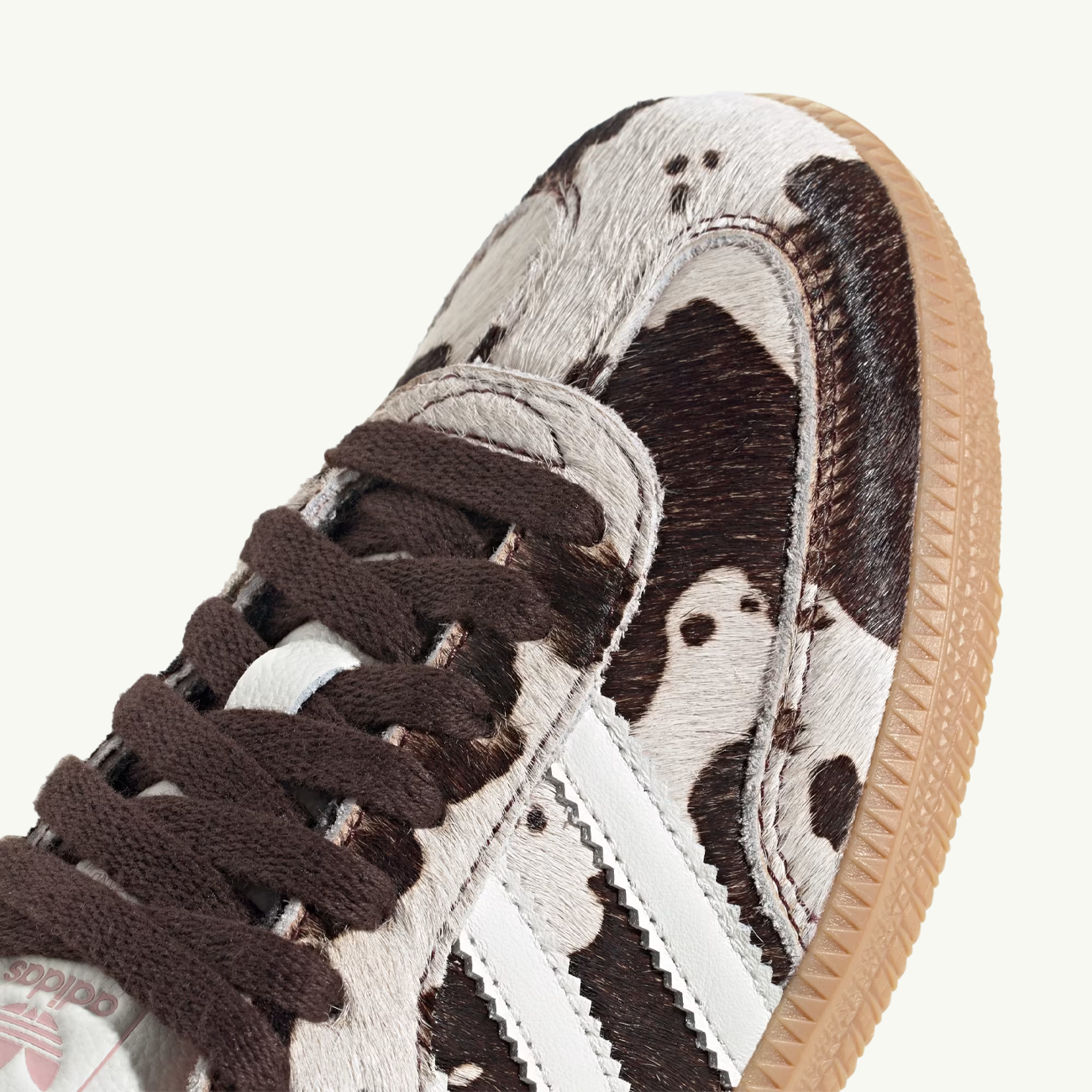 Women's Samba OG 'Cow Print' - Dark Brown/Off White/Gum
