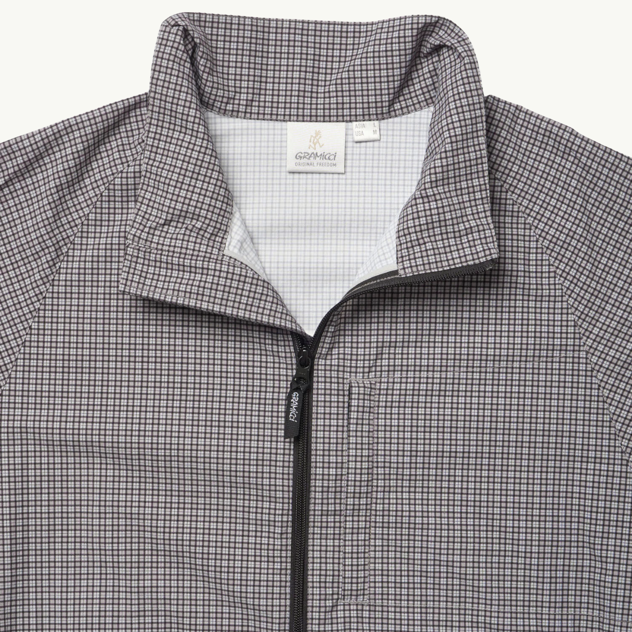 Mini Check Nylon Jacket - Seal Check