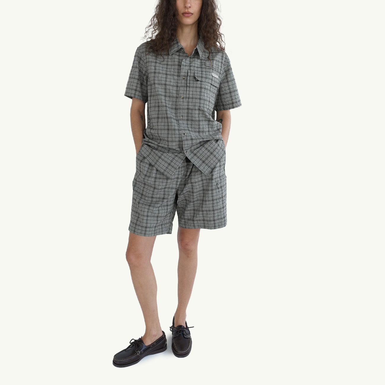 Plaid SS Fishing Shirt - Sage