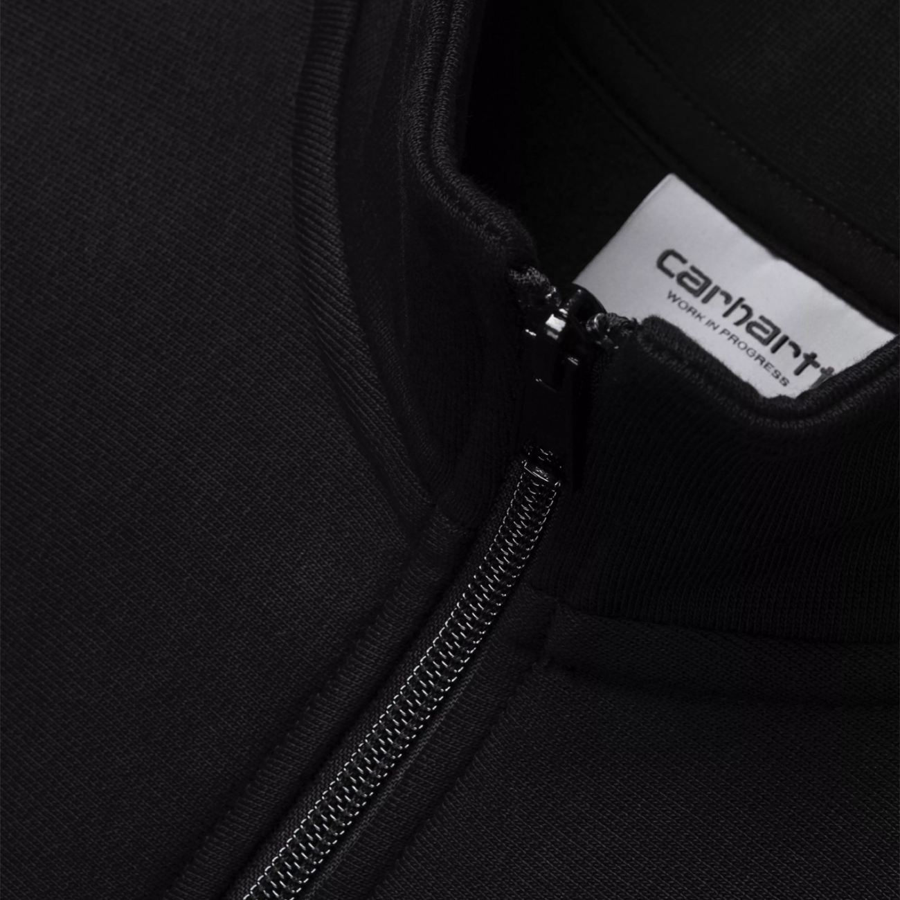 Half Zip American Script Sweat - Black