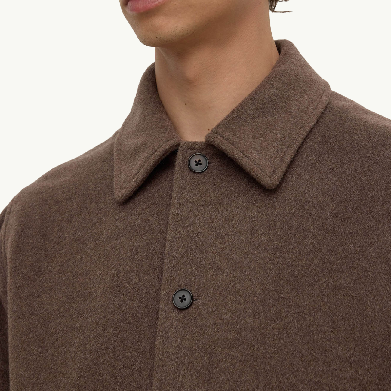 Noah Wool Jacket - Cocoa Marle