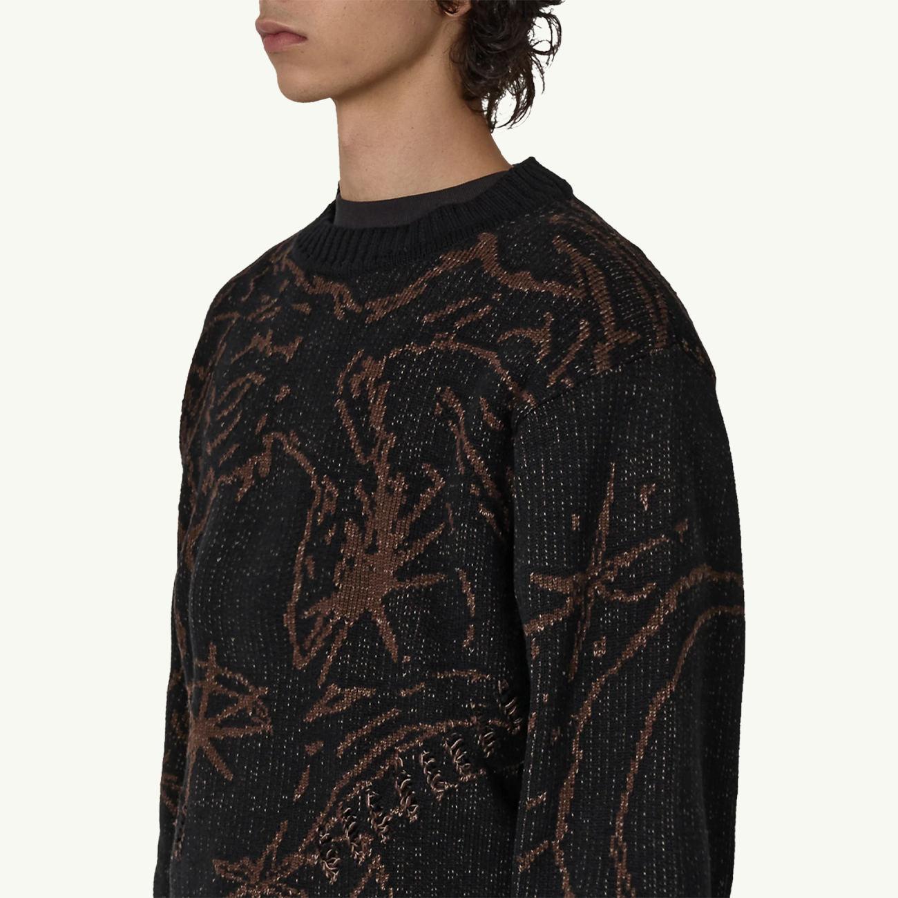 Ryli Cotton Knit Crewneck - Black
