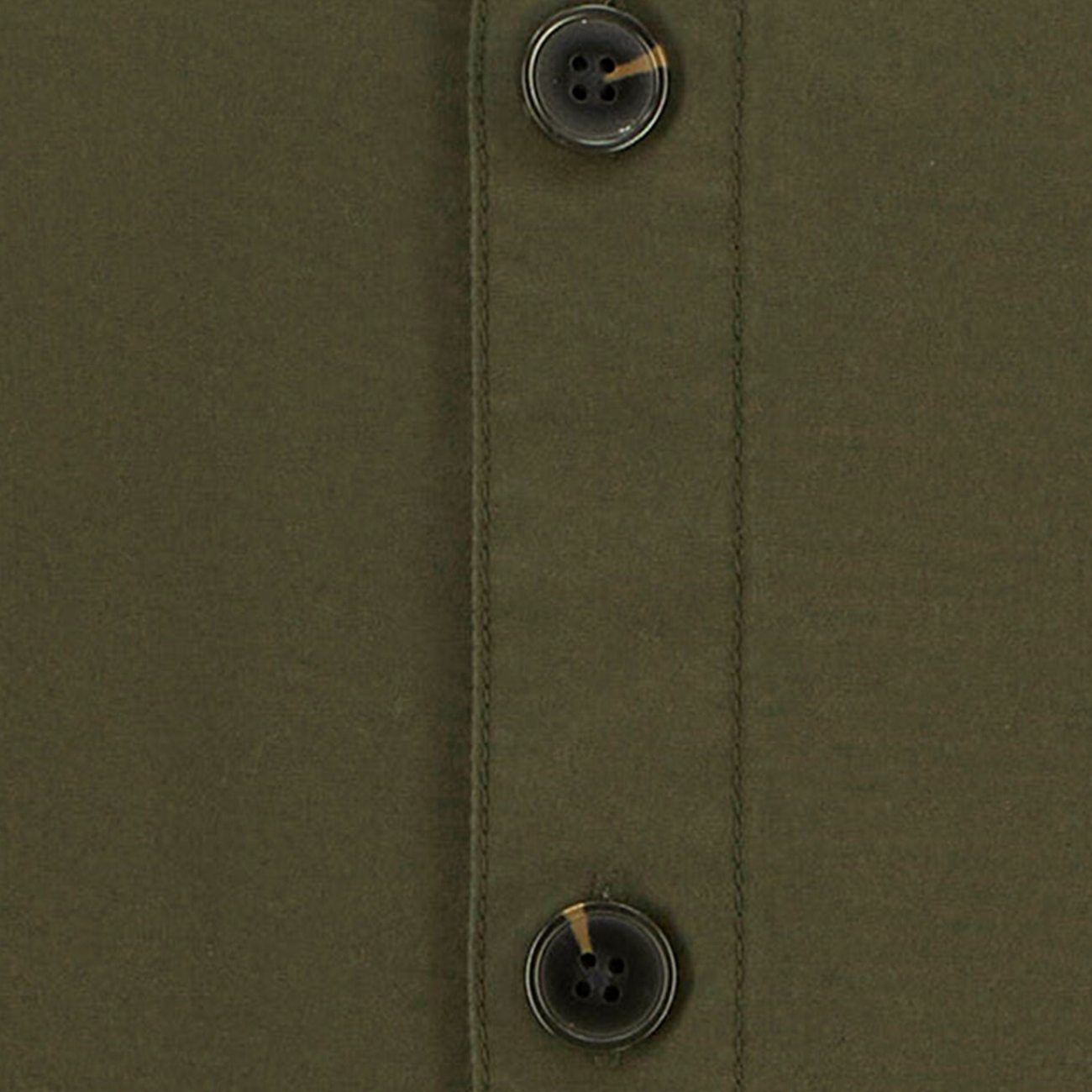Cole Tailored Poplin Overshirt - Olive